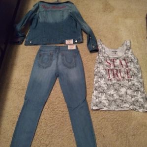 3pc Denim Outfit, Never Worn